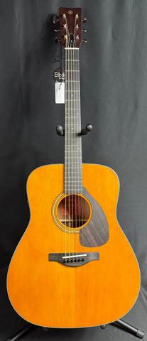 Yamaha FG5 GL Red Label Dreadnought Acoustic Guitar Gloss Vintage Natural w/ OHSC (67A)