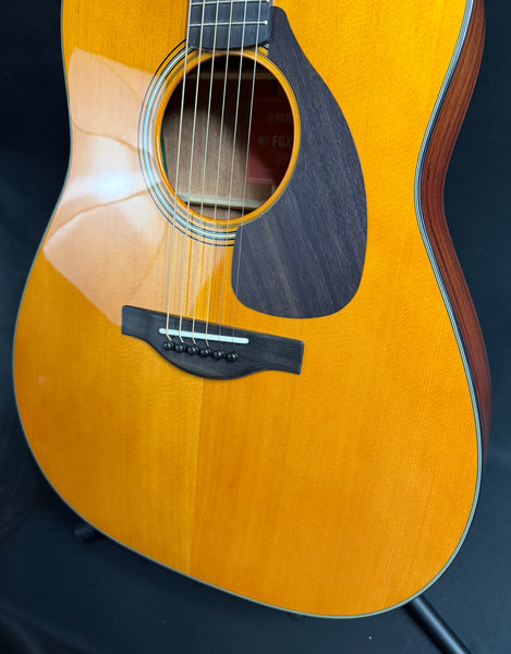 Yamaha FG5 GL Red Label Dreadnought Acoustic Guitar Gloss Vintage Natural w/ OHSC (67A)