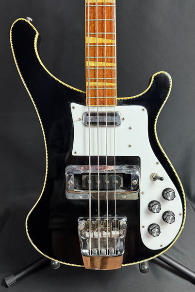 Vintage 1972 Rickenbacker 4001 4-String Bass Guitar Jetglo Finish w/ OHSC