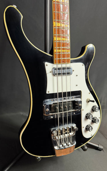 Vintage 1972 Rickenbacker 4001 4-String Bass Guitar Jetglo Finish w/ OHSC