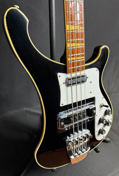 Vintage 1972 Rickenbacker 4001 4-String Bass Guitar Jetglo Finish w/ OHSC