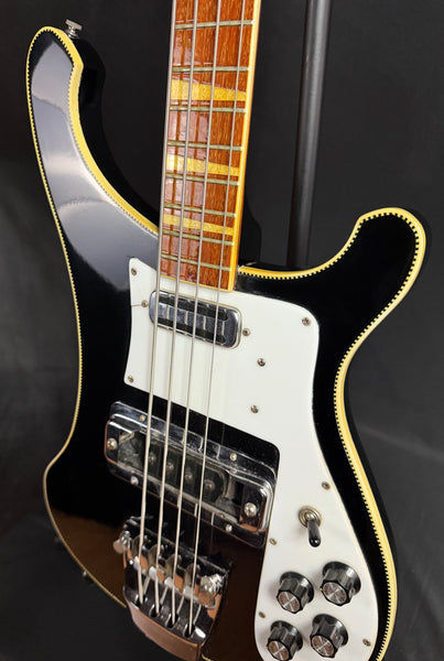 Vintage 1972 Rickenbacker 4001 4-String Bass Guitar Jetglo Finish w/ OHSC