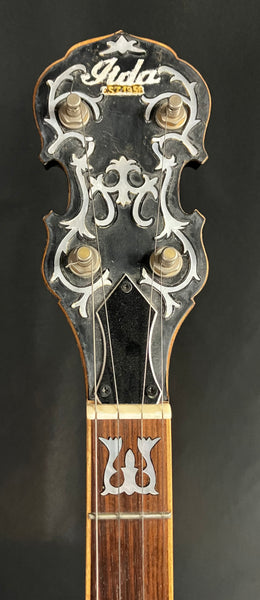 Vintage 1970's Iida Model 240 Versa-Tone 5-String Banjo Tobacco Sunburst w/ OHSC