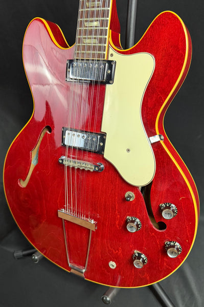 Vintage 1967 Epiphone E360TD-12 Riviera 12-String Semi-Hollow Electric Guitar Cherry Red w/ OHSC