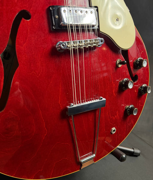 Vintage 1967 Epiphone E360TD-12 Riviera 12-String Semi-Hollow Electric Guitar Cherry Red w/ OHSC