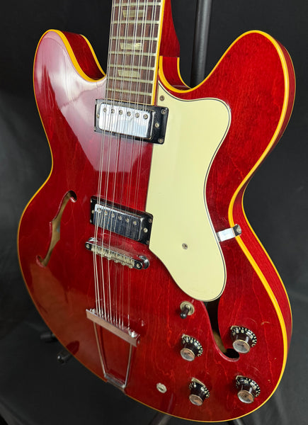 Vintage 1967 Epiphone E360TD-12 Riviera 12-String Semi-Hollow Electric Guitar Cherry Red w/ OHSC