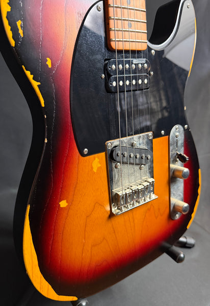 ESP LTD TE-254 Tele-Style Electric Guitar Distressed Sunburst