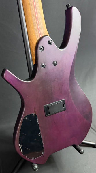 Cort Space 4 Headless 4-String Bass Guitar Star Dust Green w/ Gig Bag