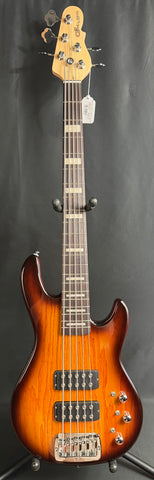 G&L Tribute L-2500 5-String Bass Guitar Tobacco Sunburst Finish