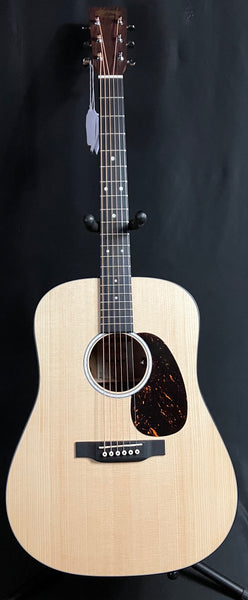 Martin D-10E Road Series Dreadnought Acoustic-Electric Guitar Natural w/ Case