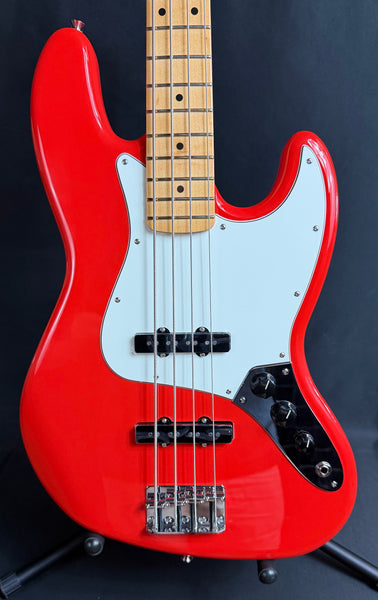 Fender Player II Jazz Bass 4-String Bass Guitar Coral Red Finish