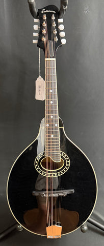 Eastman MD404-BK Oval-Hole A-Style Mandolin Gloss Black Top w/ Case