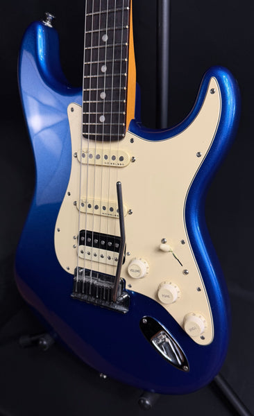 Fender American Ultra Stratocaster HSS Electric Guitar Cobra Blue w/ OHSC