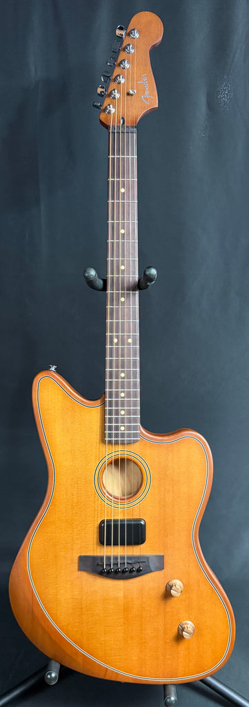 Fender Acoustasonic Standard Jazzmaster Acoustic-Electric Guitar Aged Natural Finish (229)
