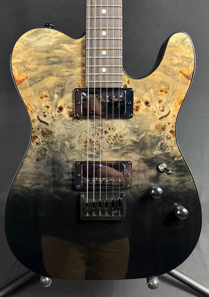 Schecter PT Standard Electric Guitar Black Fade Burst Burl Finish