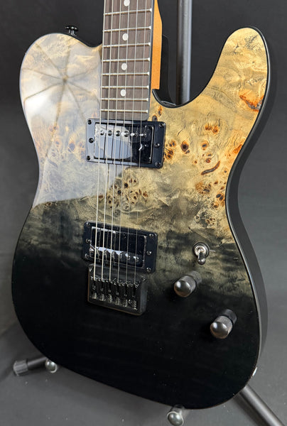 Schecter PT Standard Electric Guitar Black Fade Burst Burl Finish