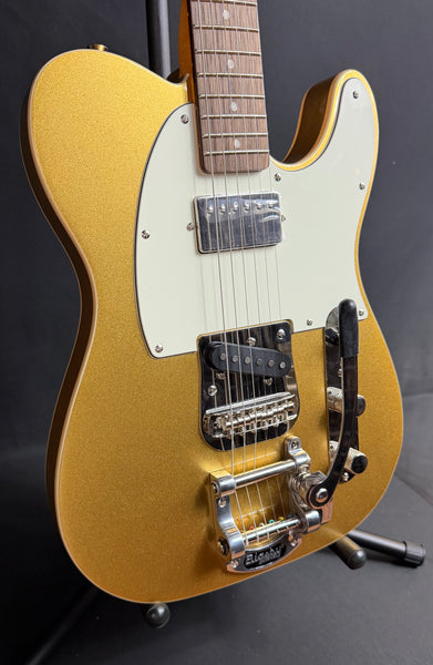 Squier Classic Vibe Custom Telecaster SH Electric Guitar Aztec Gold w/ Bigsby