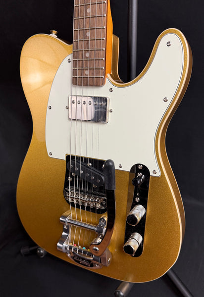 Squier Classic Vibe Custom Telecaster SH Electric Guitar Aztec Gold w/ Bigsby