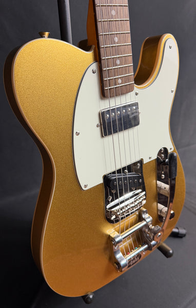 Squier Classic Vibe Custom Telecaster SH Electric Guitar Aztec Gold w/ Bigsby