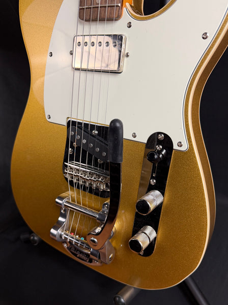 Squier Classic Vibe Custom Telecaster SH Electric Guitar Aztec Gold w/ Bigsby