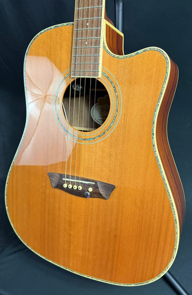 Washburn WDFLB26SCE Forrest Lee Bender Dreadnought Cutaway Acoustic-Electric Guitar w/ Case