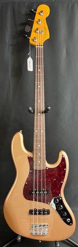 Fender American Professional Classic Jazz Bass 4-String Bass Guitar Faded Firemist Gold w/ Gig Bag