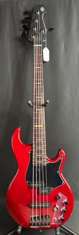 Yamaha BB735A Broad Bass 5-String Bass Guitar Fired Red Finish w/ Gig Bag (381)