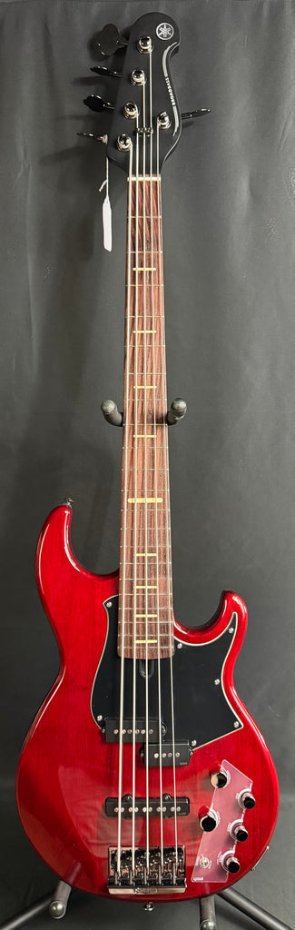 Yamaha BB735A Broad Bass 5-String Bass Guitar Fired Red Finish w/ Gig Bag (188)