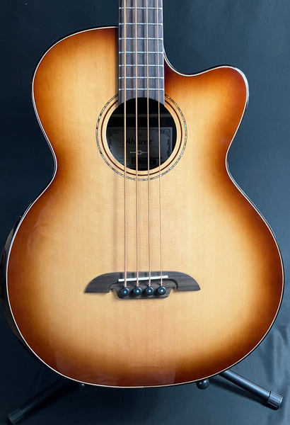 Alvarez AEB70CE Artist Elite 4-String Acoustic-Electric Bass Guitar Shadowburst Finish
