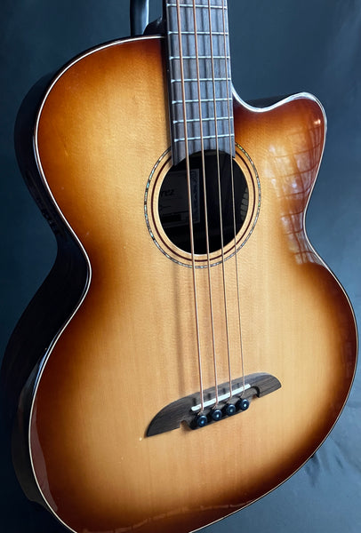 Alvarez AEB70CE Artist Elite 4-String Acoustic-Electric Bass Guitar Shadowburst Finish