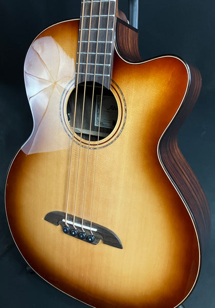 Alvarez AEB70CE Artist Elite 4-String Acoustic-Electric Bass Guitar Shadowburst Finish