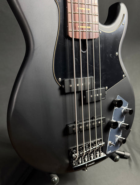 Yamaha BB735A Broad Bass 5-String Bass Guitar Translucent Matte Black w/ Gig Bag (042)