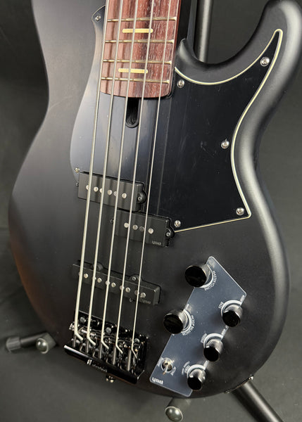 Yamaha BB735A Broad Bass 5-String Bass Guitar Translucent Matte Black w/ Gig Bag (042)