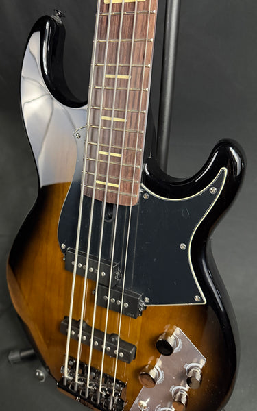 Yamaha BB735A Broad Bass 5-String Bass Guitar Dark Coffee Sunburst w/ Gig Bag (112)