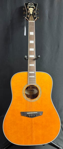 D'Angelico Premier Lexington Dreadnought Acoustic-Electric Guitar Vintage Natural (480)