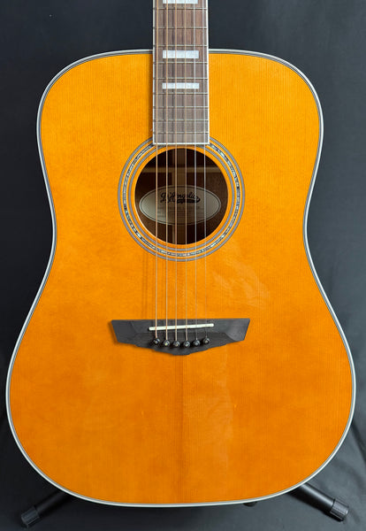 D'Angelico Premier Lexington Dreadnought Acoustic-Electric Guitar Vintage Natural (480)