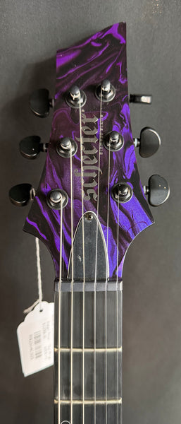 Schecter C-1 Hydro-Dip Electric Guitar Purple Obsidian Finish (597)