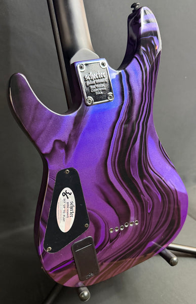 Schecter C-1 Hydro-Dip Electric Guitar Purple Obsidian Finish (597)
