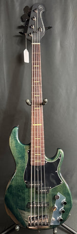 Yamaha BB735A Broad Bass 5-String Bass Guitar Indigo Blue w/ Gig Bag (069)