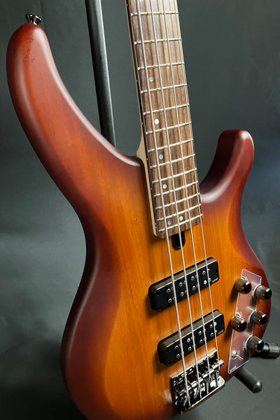 Yamaha TRBX504BRB 4-String Electric Bass Guitar Brick Burst