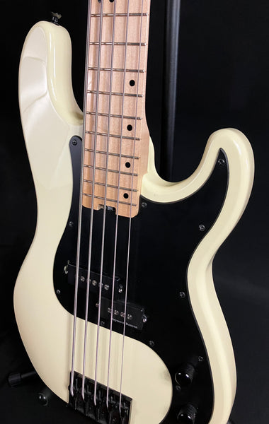 Schecter P-5 Retro Series 5-String Bass Guitar Ivory Finish