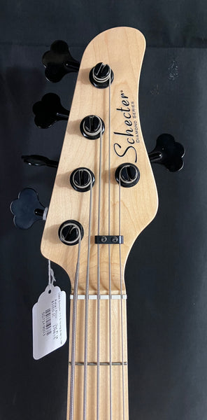 Schecter P-5 Retro Series 5-String Bass Guitar Ivory Finish