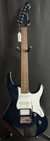 Yamaha PAC212VFM Pacifica Electric Guitar Flamed Transparent Black Finish