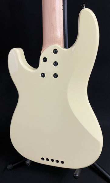 Schecter P-5 Retro Series 5-String Bass Guitar Ivory Finish