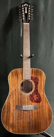 Guild D-1212 12-String Dreadnought Acoustic Guitar Gloss Mahogany Finish