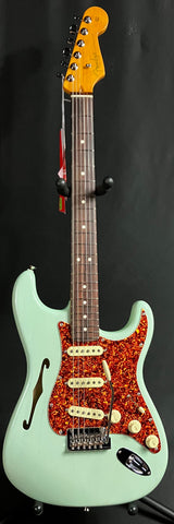 Fender American Professional II Thinline Stratocaster Electric Guitar Surf Green w/ OHSC