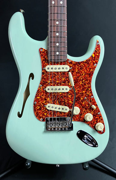Fender American Professional II Thinline Stratocaster Electric Guitar Surf Green w/ OHSC