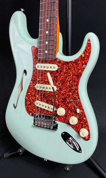 Fender American Professional II Thinline Stratocaster Electric Guitar Surf Green w/ OHSC