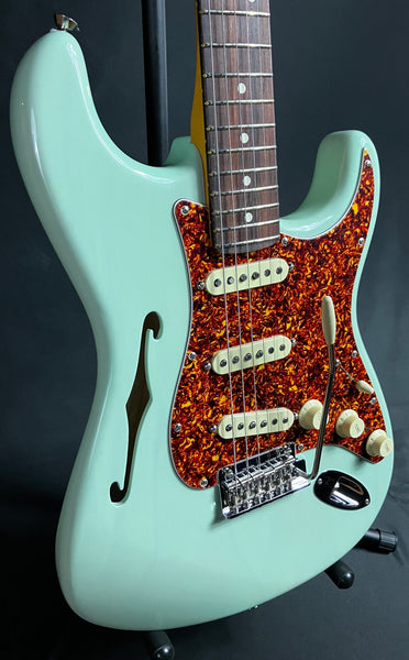 Fender American Professional II Thinline Stratocaster Electric Guitar Surf Green w/ OHSC