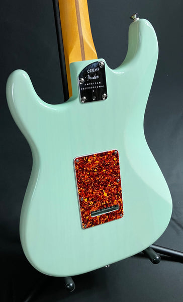 Fender American Professional II Thinline Stratocaster Electric Guitar Surf Green w/ OHSC